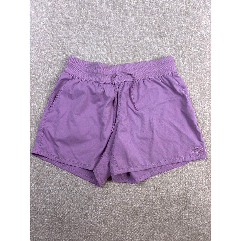 The North Face Aphrodite 2.0 Purple Hiking Shorts Womens L Drawstring Mesh Lined